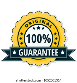 100% Original Guarantee label illustration