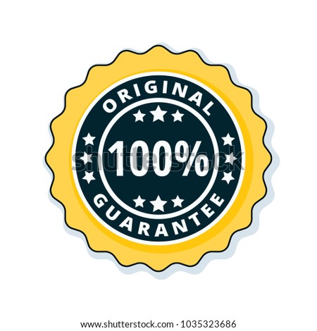 100% Original Guarantee label illustration
