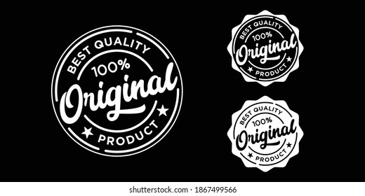 100% original product label badge logo stamp or seal sticker design template collection - Shutterstock ID 1867499566