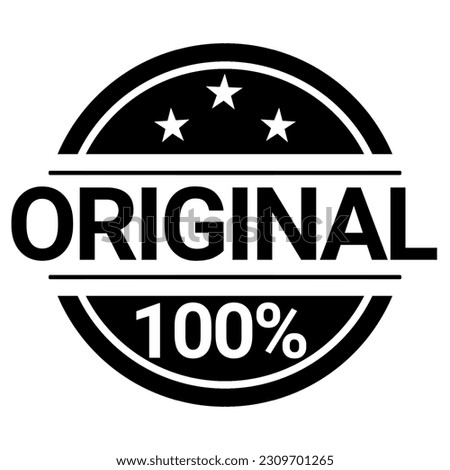 100% Original Rubber Stamp. 100% Original Grunge Stamp Seal Vector Illustration. Original rubber stamp and certified quality rubber seal stamps set. 