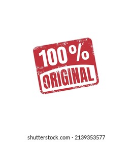 100% Original Stamp Badge Emblem Grunge Style Logo Design, For  Product Business. Vector Eps 10