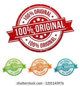 100% Original Stamp Button Banner Badge in different colours.