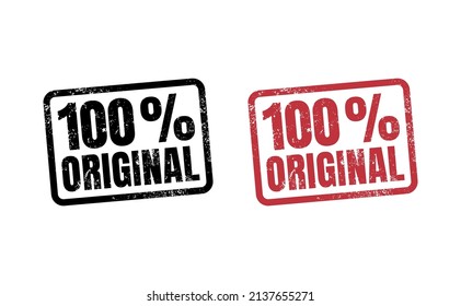 100 % Originalstempel mit Grunge-Stil 