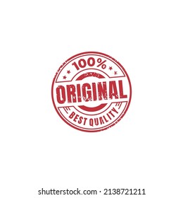 100% original stamp with grunge style 