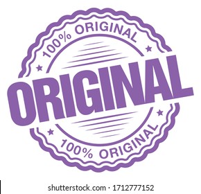 100% Original. Vector Purple Icon.