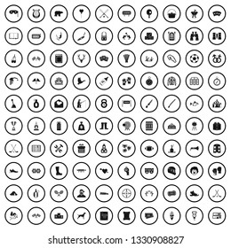 100 passion icons set in simple style for any design vector illustration