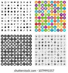 100 pensil icons set vector in 4 variant for any web design isolated on white