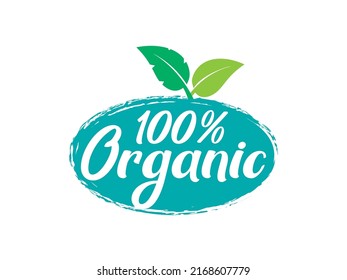 100 Per Cent Organic Badge 