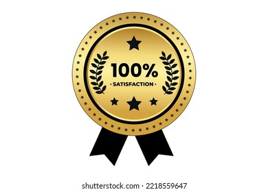 100 percent Customer satisfaction Vector