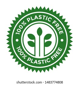 100 percent free plastic vector logo template can be used for badge.