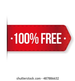100 percent free red ribbon