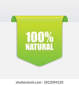 100 Percent Natural Hanging Ribbon Element