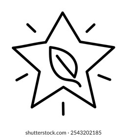 100 Percent Natural Icon – Star Symbol, Representing Pure, Unprocessed, and Natural Ingredients