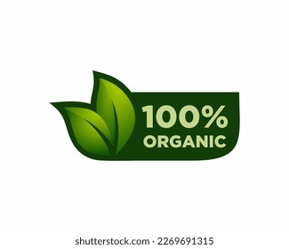 100 percent natural label sticker badge Vector, 100% organic vector, 100% natural stamp vector