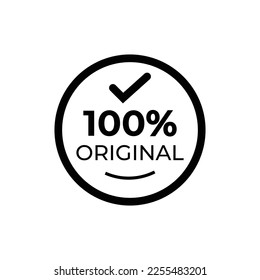 100 percent original emblem icon