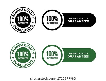 100 Prozent Premium-Qualität Zufriedenheit garantiert. 100 Prozent Premium-Qualität Zufriedenheit garantiert Symbol