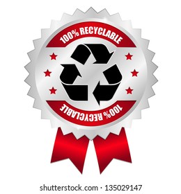 100 percent recyclable seal red