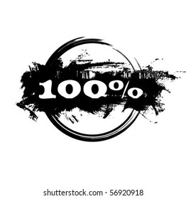 100 percent stamp