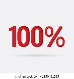 100 Percent vector