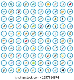 100 performance icons set in isometric 3d style for any design vector illustration