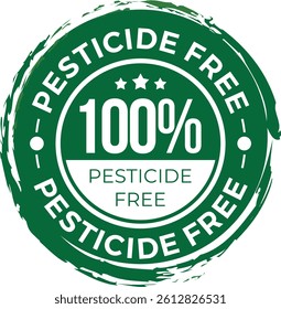 100% Pesticide-Free Badge Organic and Safe Product Seal