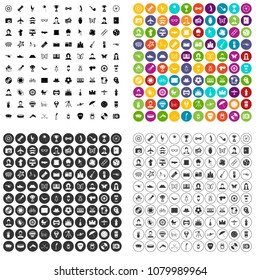 100 photo icons set vector in 4 variant for any web design isolated on white