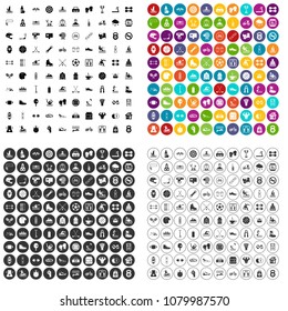 100 physical education icons set vector in 4 variant for any web design isolated on white