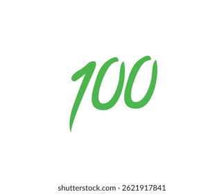 100 points vector illustration emoji symbol sign icon flat design