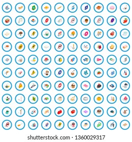 100 practical icons set in isometric 3d style for any design vector illustration