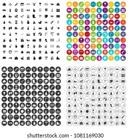 100 preschool education icons set vector in 4 variant for any web design isolated on white