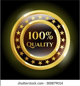 Insignia de oro 100% de calidad