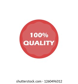 100% Quality guarantee. Vector icon