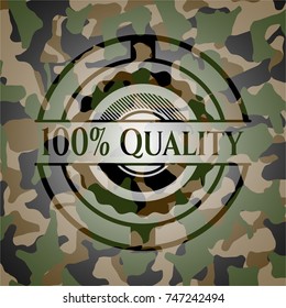 100% Quality on camo pattern