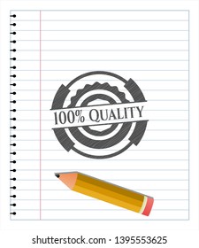 100% Quality pencil draw. Vector Illustration. Detailed.