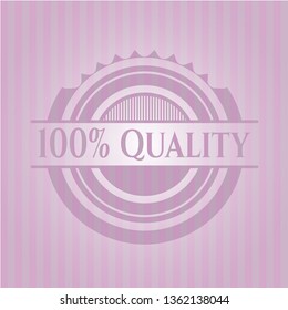 100% Quality realistic pink emblem