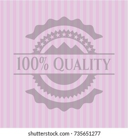100% Quality realistic pink emblem