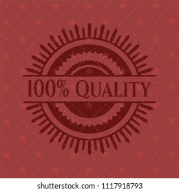 100% Quality red emblem