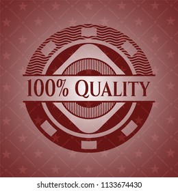 100% Quality red emblem