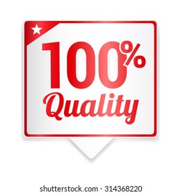 100% Quality Red Tag
