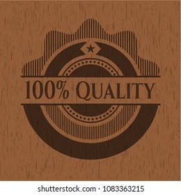 100% Quality retro style wood emblem