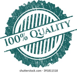 100% Quality rubber stamp with grunge texture