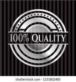 100% Quality silver shiny emblem