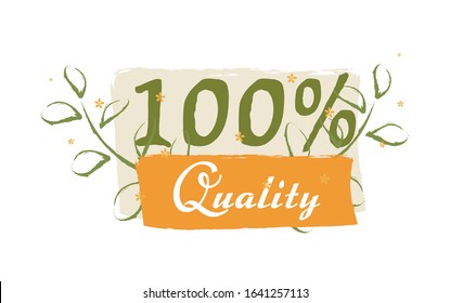 100% Quality sticker, vector illustration for graphic and design