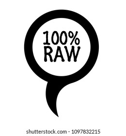 100% RAW and map pointer. Can be used for locating a healthy diet business