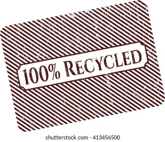 100% Recycled grunge seal