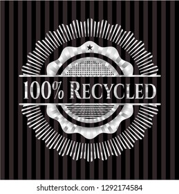 100% Recycled silver badge