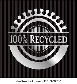 100% Recycled silver emblem