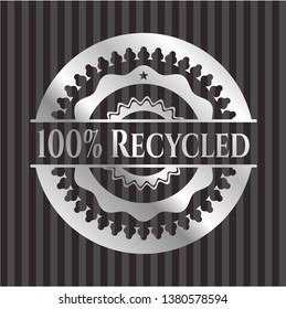 100% Recycled silver emblem