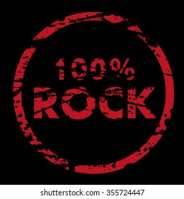 100% Rock Vector 