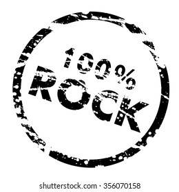 100% Rock Vector 